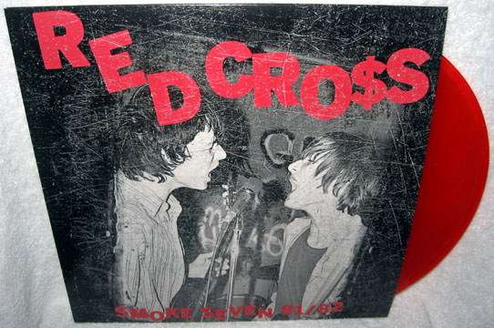 RED CROSS "Smoke Seven 81/82" LP (PNV) Red Vinyl